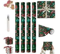 Unique 67 Wrapping Paper | 67 Meme Christmas Wrapping Papers | Funny Wide Small Birthday Christmas Rolls | Fun Holiday Wrapping Paper for Friends and Coworkers (#01, 450 * 50cm*4)