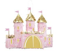 Unique 68186 Mini Castle Pinata-9" x 9" | Pink | 1 Pc, Multicolor