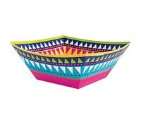 Unique 73448EU - Paper Square Bowl - Boho Fiesta Party - 1 Count (Pack of 1)