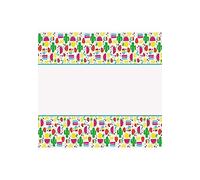 Unique 73753 Plastic Table Cover | Sweet and Succulent Theme | 54"x84", Polka Dot, Assorted, 213 x 137 cm (Rectangular)