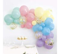 Unique 75460 Assorted Latex Balloon Arch Kit | Pastel Colors | 40 Pcs