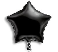 Unique 77972 Foil Star Shaped Balloon-45 cm-Black