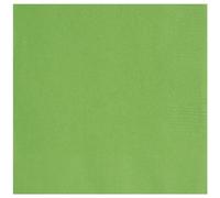 Unique 80272 Paper Napkins-16.5 cm-Lime Green Colour-50 Count (Pack of 1)