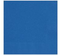 Unique 80462 Paper Napkins-16.5 cm-Royal Blue Colour-50 Count (Pack of 1), Pack of 50