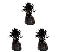 Unique 85634 - Foil Balloon Weight - Black Colour - 1 Count (Pack of 3)