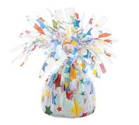 Unique 85652 Foil Balloon Weight-Stars Design-1 Count (Pack of 1), Multicolour