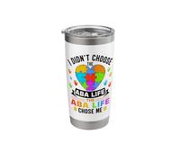 Unique Aba Therapy Inspired Designs for Behavior Therapists Stainless Steel Insulated Tumbler