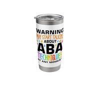 Unique Aba Therapy Inspired Designs for Behavior Therapists Stainless Steel Insulated Tumbler