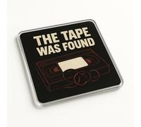 Unique Acrylic Coaster Gift - Cinematic Shadows Design with Retro Horror Aesthetic for Home Decor