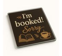 Unique Acrylic Coaster Gift for Book Lovers - Booktok Quote Minimalist Design with Cozy Vintage Aesthetic