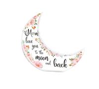 Unique Acrylic Puzzle Shaped Plaque - For Mom From Daughter Son Perfect Birthday Christmas Anniversary Desk Decorations (Clear, One Size)