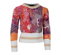 Unique Allover Pattern Girls Jumper - female - Carlo Colucci - Kids Knitwear - Multicolor - 9 Y | 134 CM - Kids 9 Y | 134 CM