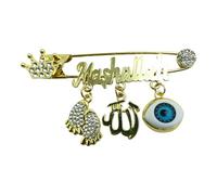 Unique Alloy Letter Brooch Pin with Influence Perfect Cultural Jewelry Accessory Brooch for Daily Charm Stylish Chest Jewelry