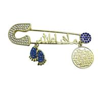 Unique Alloy Letter Brooch Pin with Influence Perfect Cultural Jewelry Accessory Brooch for Daily Charm Fashion Alloy Pin