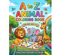 Unique Alphabet Animals Coloring Book: A-Z Fun for Ages 3-6: Easy Coloring Pages to Learn Letters and Animals