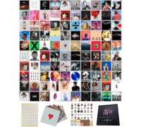 Unique America 150 Pcs | Album Cover Posters, Bedroom Decor, Rapper & Music Artist Posters, 6x6 Inch 100 Pcs & 50 Stickers