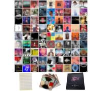 unique america 150 Pcs | Posters Wall Collage Kit, Album Cover Posters, Posters for Room, Music Posters, Band Posters, Rapper Posters, Wall Posters, Rap Posters, Posters for Bedroom 6x6 Inch Total 80