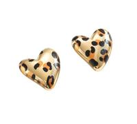 Unique And Ingenious Stud Earrings, Heart-Shaped And Distinctive Design, Fashionable Earrings With Individual Charm, Interpret Avant-Garde Fashion And Unique Style Code., Universal Size, Brass, No