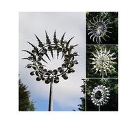 Unique and Magical Metal Windmill Outdoor Rotating Metal Wind Chime