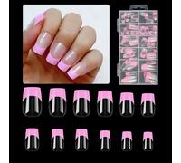 Unique And Secure On Nail No Need To File Fake Nails European And Inspired Nail Enhancements False Nails Short Square