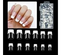 Unique and Secure on Nail No Need to File Fake Nails European and Inspired Nail Enhancements Long French Tip