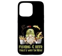 Unique Angler Gnome - Fishing And Beer That`s Why I´m Here Case for iPhone 15 Pro Max