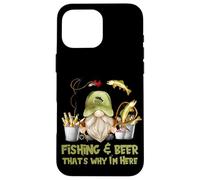 Unique Angler Gnome - Fishing And Beer That`s Why I´m Here Case for iPhone 16 Pro Max