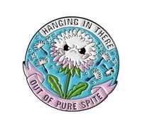 Unique Angry Dandelions Brooch with Geometric Designs for Stylish Outfits and Creative Fashion Accessories Lovely Angry Taraxacum Brooch