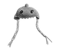 Unique Animal Costume Wigs Features Braids and Felted Teeth Soft Comfortable for Cats Dogs for Fun Photos and Laughter Dog Braid Hat