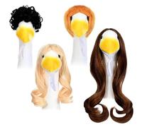Unique Animal Hairpiece Attire Set Modeled After Traditional Bird Figure Enhances Party Themes And Festivities Synthetic Fiber Pet Costume