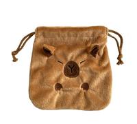 Unique Animal Plush Cosmetic Pouches Large Capacity Drawstring Storage Bag Festival Bags for Travel and Daily Use