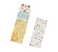 Unique Animal Shape Scrapbook Sticker Adhesive Label Texture for Planners Diaries Creative Repositionable Stationeries