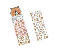 Unique Animal Shape Scrapbook Sticker Adhesive Label Texture for Planners Diaries Creative Repositionable Stationeries