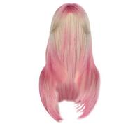 Unique Anime Hairpiece Curly Hair Full Head For Halloween Wear Show Small Face East To Adjust Colorful Hair