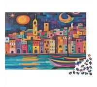 Unique Architecture 1000 Piece Jigsaw Puzzles for Adults 1000 Piece Adult Puzzles Learning Educational Toys Family Games Christmas Birthday Gifts for Toddler Children Kids Boys Girls Jigsaw Puzzle 100