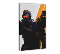 Unique Art Counter Posters Strike 2 Indoor Thrilling Video Game Poster 1 Canvas Poster Wall Art Decor Print Picture Paintings for Living Room Bedroom Decoration 20x30inch(50x75cm)