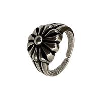 Unique Art Decoration Adjustable Vintage Flower Rings for Personalize Fashion Accessory and Versatile Wear Adjustable Rings