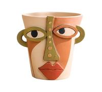 Unique Artistic Face Outline Plant Pots Retro Styles Flower Pots Suitable for Multiple Styles and Gift Giving Funny Face Flower