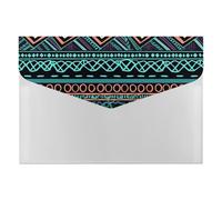 Unique Aztec Pattern File Folder 6-Pocket, Waterproof Accordion File Organizer with Snap Closure, Expanding Document Holder for Office, Home