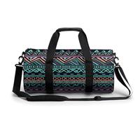 Unique Aztec Pattern Gym Bag for Men Women, Sturdy Oxford Cloth Travel Bags with Removable Shoulder Strap, Waterproof Duffel Bag for Fitness, Travel, Yoga