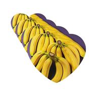 Unique Banana Fruit Car Air Fresheners 4 Pcs Heart Shape Hanging Car Air Freshener Fragrance Scented Cards Auto Mirror Pendant Aromatherapy Tablets For Car Home Office Closet Bathroom