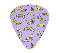 Unique Banana Fruit Printed Guitar Picks 12 Pack Picks Sampler With Storage Box For Guitar Bass Ukulele 0.46mm