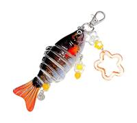 Unique Beaded Fish Shaped Holder for Travel and Daily Use in Stylish Designs Fish Sphere Keychain