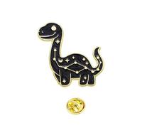 Unique Black Dinosaur Brooch Pin Badge Constellations Series Animal Lapel Stylish Accessories For Hat And Jackets Dinosaur Lapel