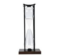 Unique Black Or White Iron Hourglass Timer Large Wooden Hourglass With Black/White Sand For Timed Activity And Decors Large Timer