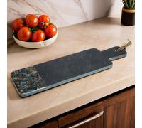 Unique Black Slate Paddle Board, Large Paddle Sup Board, Natural Board Sup For Display in Modern Kitchens Premier Housewares Grey One Size