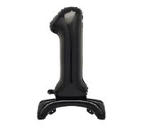 Unique Black Standing Number 1 Foil Balloon 30", Packaged