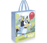 Unique Bluey Multi-color Plastic Tote Bag - 13" x 11" (1 Pc.) | Perfect for Kid's Birthdays, Treats, and Gifts