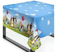 Unique Bluey Rectangular Plastic Table Cover 54" x 84"