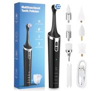 Unique Body Beauty Tooth whitening kit Teeth Cleaner,Teeth Polisher Electric Professional with 5 Replacement Heads & Cleaning Modes, USB Rechargeable, IPX6 Waterproof Plaque Remover for Teeth
